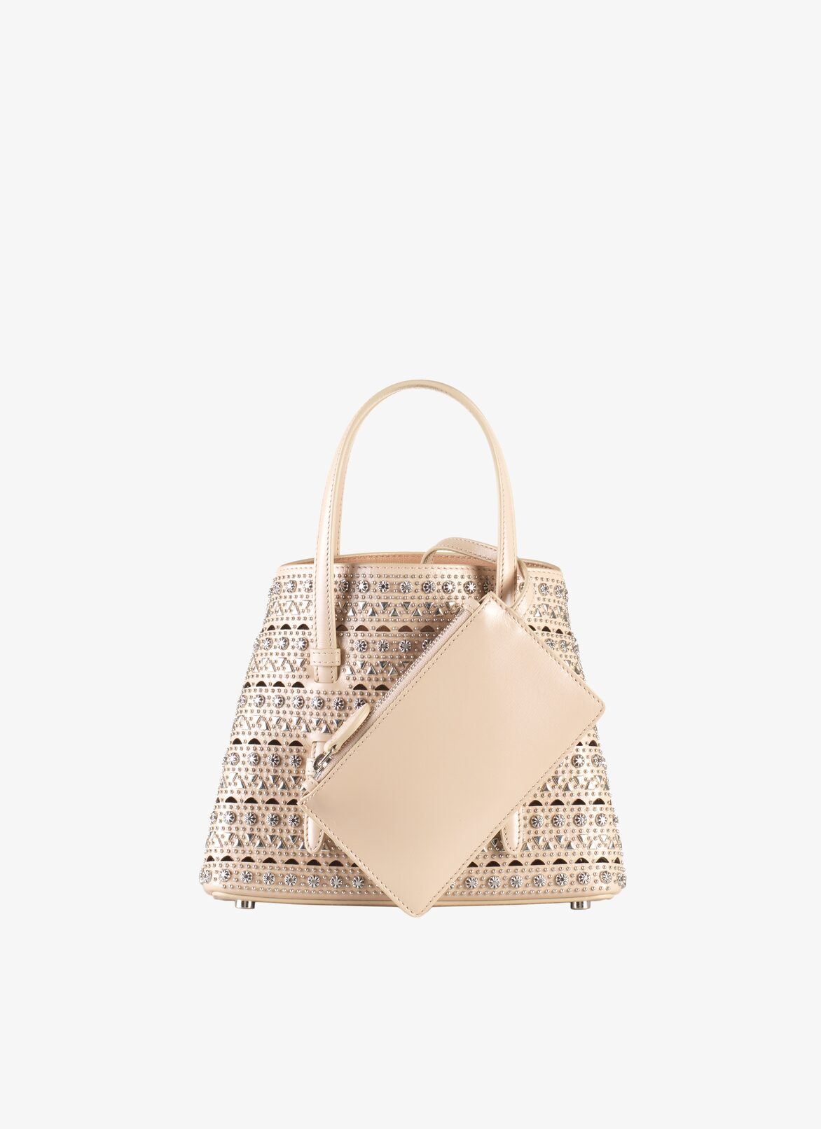 Mina 20 Tote Bag ALAÏA BEIGE MINA 20 TOTE BAG